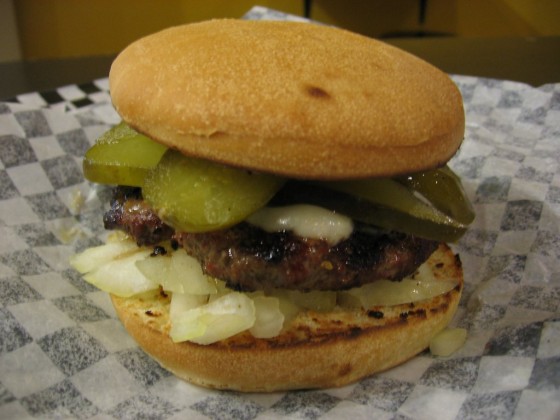 A Hamburger at Buns Hamburger House