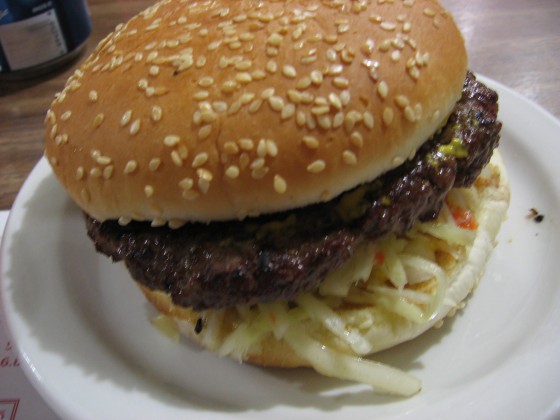 A Charm Burger at Restaurant Tous les Jours A Charm Burger at Restaurant Tous les Jours