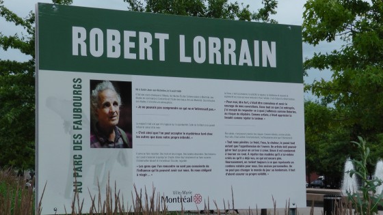 Didactic Panel for Robert Lorrain Exhibit at Parc des Faubourgs Didactic Panel for Robert Lorrain Exhibit at Parc des Faubourgs