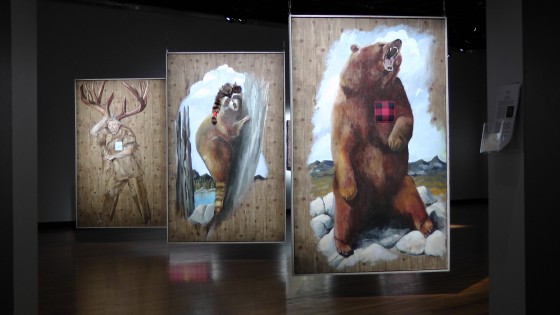 Cible I, Cible II and Cible III, L'Ours, Le Raton (sic) and La Femme au Bois by Diane Dubeau Cible I, Cible II and Cible III, L'Ours, Le Raton (sic) and La Femme au Bois by Diane Dubeau