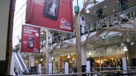 Another generic photo of "Fragile" by Roadsworth and Brian Armstrong at the Eaton Centre where I was unable to avoid the advertisement for Virgin mobile. Another generic photo of "Fragile" by Roadsworth and Brian Armstrong at the Eaton Centre where I was unable to avoid the advertisement for Virgin mobile.