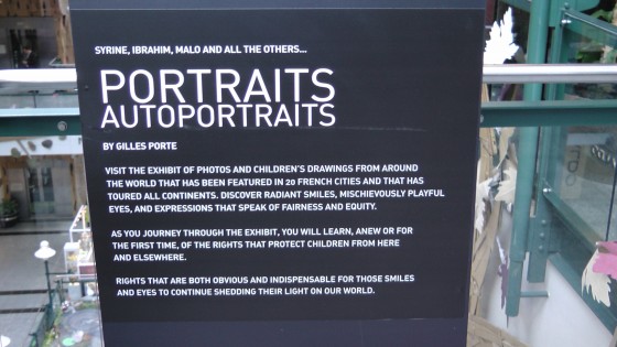Wall panel explaining what the exhibit is about.