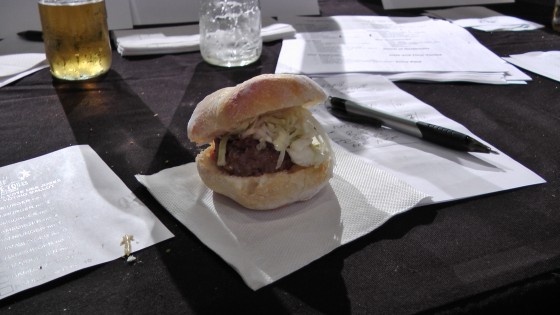 Fom Café Ferreira: A spicy three meat burger with Serra cheese on a Portuguese bun Fom Café Ferreira: A spicy three meat burger with Serra cheese on a Portuguese bun