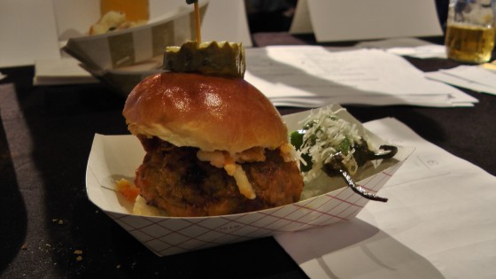 From Kitchenette: Fried chicken chili cheeseburger From Kitchenette: Fried chicken chili cheeseburger