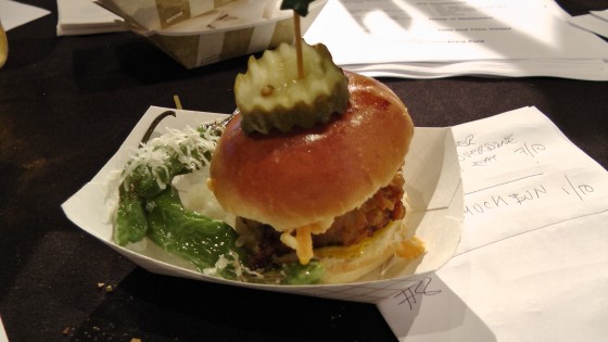 From Kitchenette: Fried chicken chili cheeseburger From Kitchenette: Fried chicken chili cheeseburger