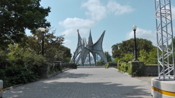 Alexander Calder's Man, Three Disks (L’Homme) at Parc Jean Drapeau on Île Sainte-Hélène