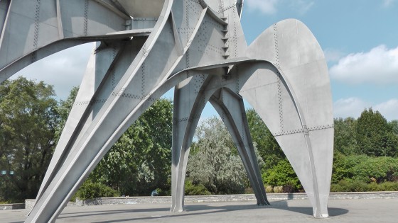 Alexander Calder's Man, Three Disks (L’Homme) at Parc Jean Drapeau on Île Sainte-Hélène