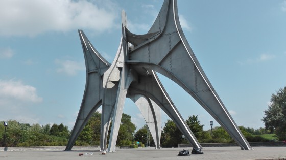 Alexander Calder's Man, Three Disks (L’Homme) at Parc Jean Drapeau on Île Sainte-Hélène