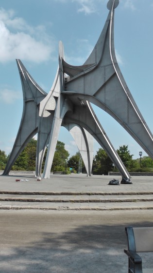 Alexander Calder's Man, Three Disks (L’Homme) at Parc Jean Drapeau on Île Sainte-Hélène