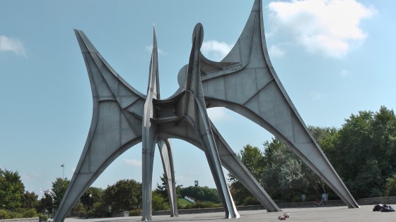 Alexander Calder's Man, Three Disks (L’Homme) at Parc Jean Drapeau on Île Sainte-Hélène