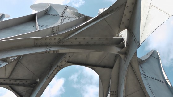 Alexander Calder's Man, Three Disks (L’Homme) at Parc Jean Drapeau on Île Sainte-Hélène
