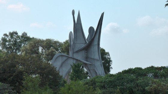 Alexander Calder's Man, Three Disks (L’Homme) at Parc Jean Drapeau on Île Sainte-Hélène