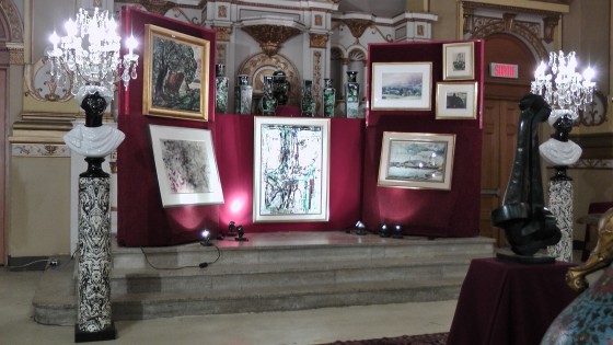 The altar with all the expensive pieces