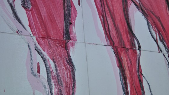 Detail of Tarozita By Jacques Hurtubise. Oil on Canvas, 1977 64" x 80"