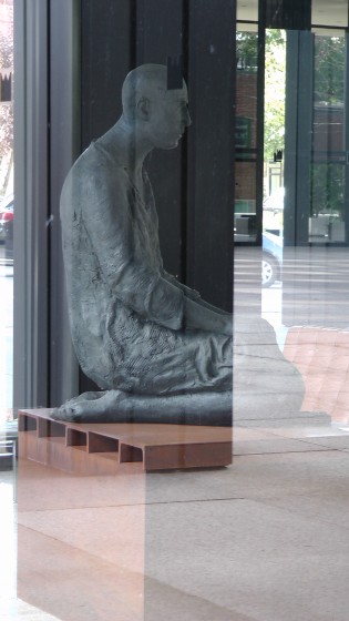 Bronze no. 91 by Hanneke Beaumont in the lobby of Westmount Square