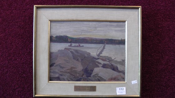 An oil painting on panel by J.W. Beatty