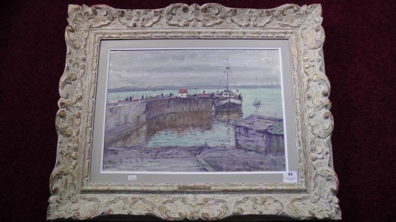 An painting oil on board by R.W. Pilot