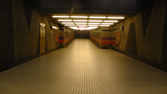 The tunnel linking the north and south entrances. The tunnel linking the north and south entrances.