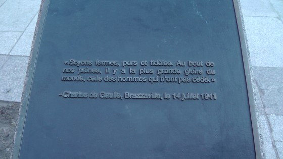 Western Plaque for Obélisque en hommage à Charles de Gaulle by Olivier Debré