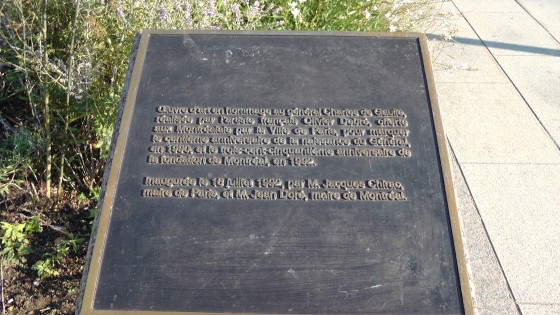 Eastern Plaque for Obélisque en hommage à Charles de Gaulle by Olivier Debré