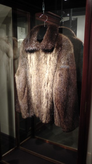 A beaver coat. A beaver coat.