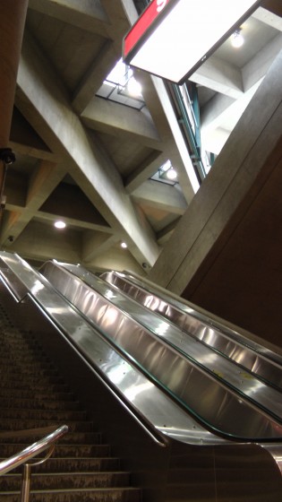 A view from the mezzanine.