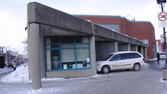 The exterior of the northern entrance.