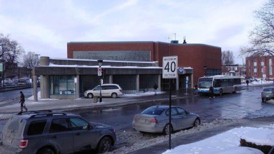 The exterior of the northern entrance.