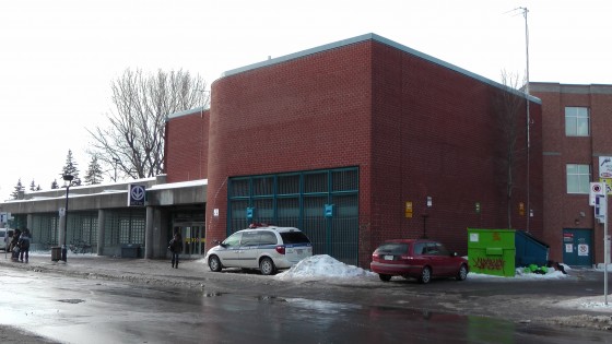 The exterior of the northern entrance.