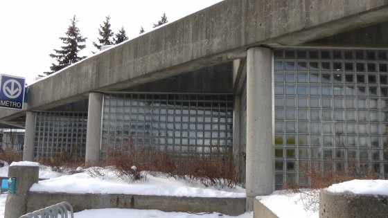 Glass bricks on the southern entrance.