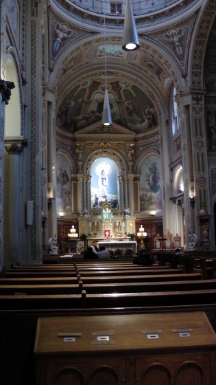 Interior of the Chapelle Notre-Dame-de-Lourdes. Interior of the Chapelle Notre-Dame-de-Lourdes.