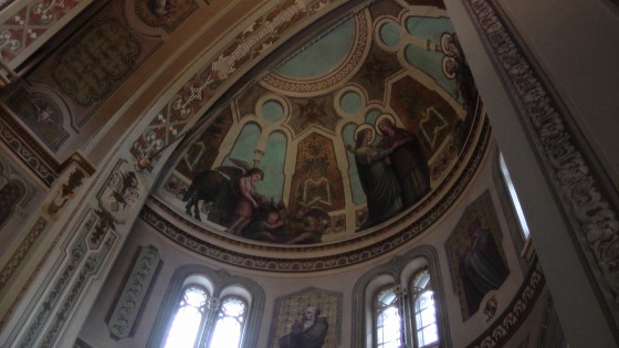 Interior of the Chapelle Notre-Dame-de-Lourdes. Interior of the Chapelle Notre-Dame-de-Lourdes.