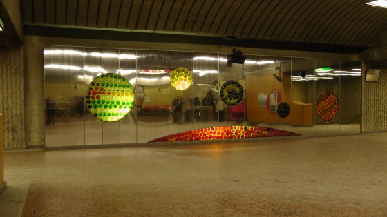 Thème des mouvements du soleil by Marcel Raby at the Métro Joliette. Thème des mouvements du soleil by Marcel Raby at the Métro Joliette.