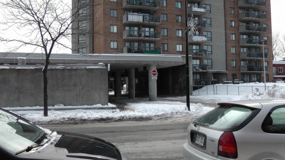 The Métro Charlevoix Building and attached apartment complex looking south. The Métro Charlevoix Building and attached apartment complex looking south.