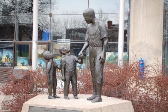 Jackie Robinson Statue by Jules Lasalle at the Olympic Stadium Jackie Robinson Statue by Jules Lasalle at the Olympic Stadium