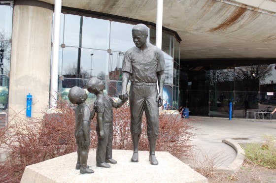 Jackie Robinson Statue by Jules Lasalle at the Olympic Stadium Jackie Robinson Statue by Jules Lasalle at the Olympic Stadium