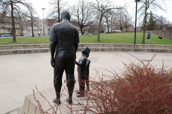 Jackie Robinson Statue by Jules Lasalle at the Olympic Stadium Jackie Robinson Statue by Jules Lasalle at the Olympic Stadium
