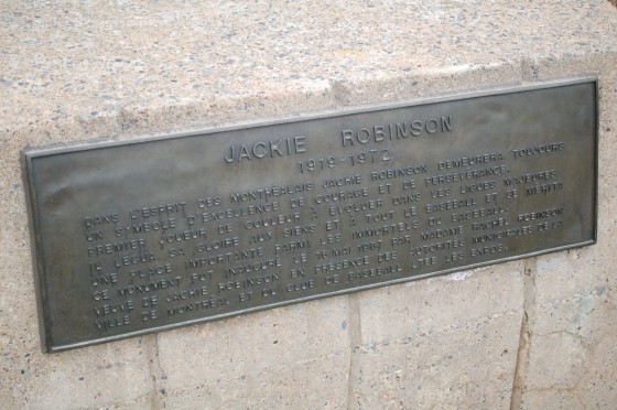 Jackie Robinson Statue by Jules Lasalle at the Olympic Stadium Jackie Robinson Statue by Jules Lasalle at the Olympic Stadium