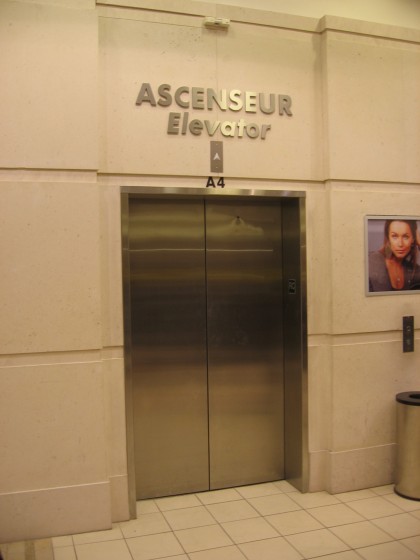 An elevator in Montreal An elevator in Montreal