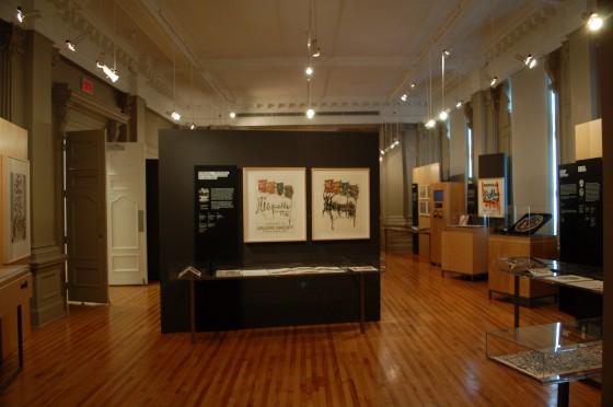 Installation shot of Riopelle – Séries graphiques in the salle Gilles-Hocquart du Centre d’archives de Montréal. Installation shot of Riopelle – Séries graphiques in the salle Gilles-Hocquart du Centre d’archives de Montréal.
