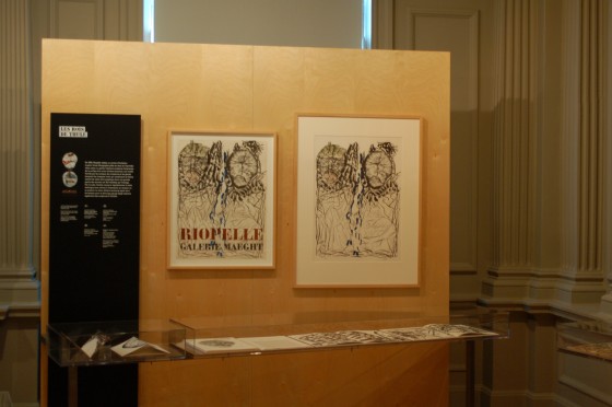 Installation shot of Riopelle – Séries graphiques in the salle Gilles-Hocquart du Centre d’archives de Montréal. Installation shot of Riopelle – Séries graphiques in the salle Gilles-Hocquart du Centre d’archives de Montréal.