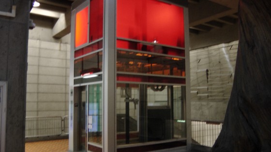 An elevator in Montreal An elevator in Montreal