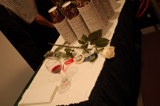 The remnants of food at the Table of Hope. The remnants of food at the Table of Hope.