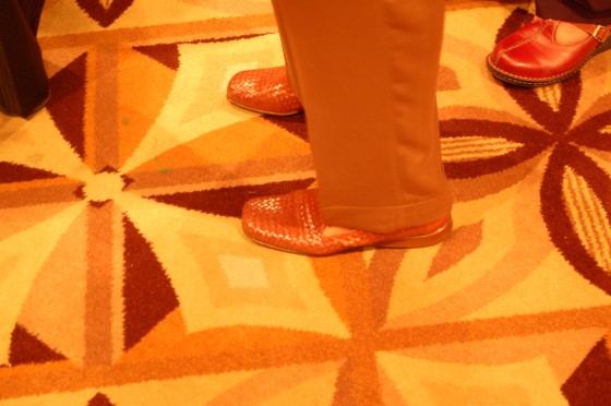 The shoes at the Table of Hope. The shoes at the Table of Hope.