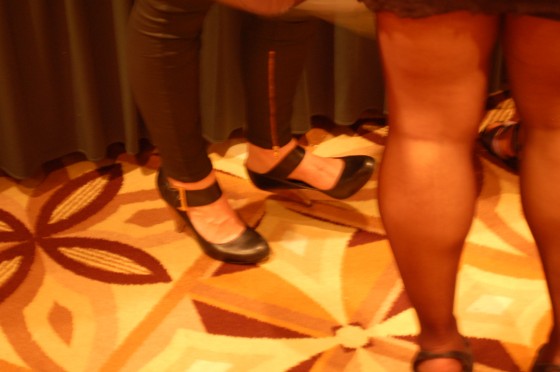 The shoes at the Table of Hope. The shoes at the Table of Hope.