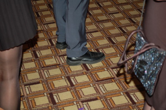The shoes at the Table of Hope. The shoes at the Table of Hope.