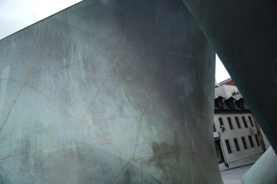 Detail of Allégrocube by Charles Daudelin Detail of Allégrocube by Charles Daudelin