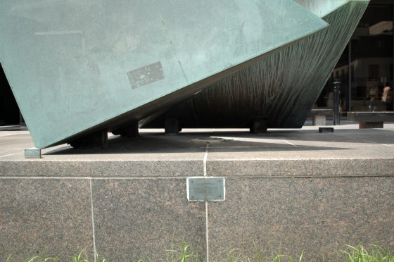 Detail of Allégrocube by Charles Daudelin Detail of Allégrocube by Charles Daudelin