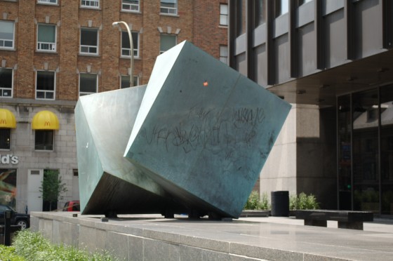 Detail of Allégrocube by Charles Daudelin Detail of Allégrocube by Charles Daudelin
