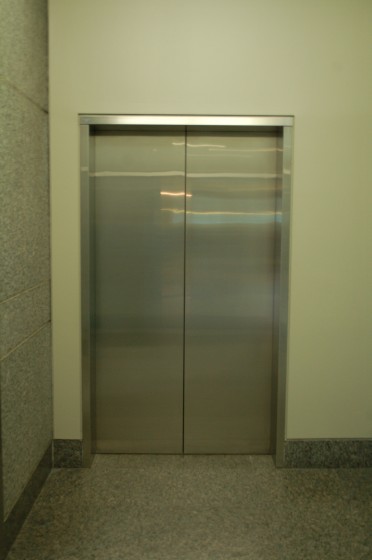 An elevator without a call button (extremely rare!) An elevator without a call button (extremely rare!)